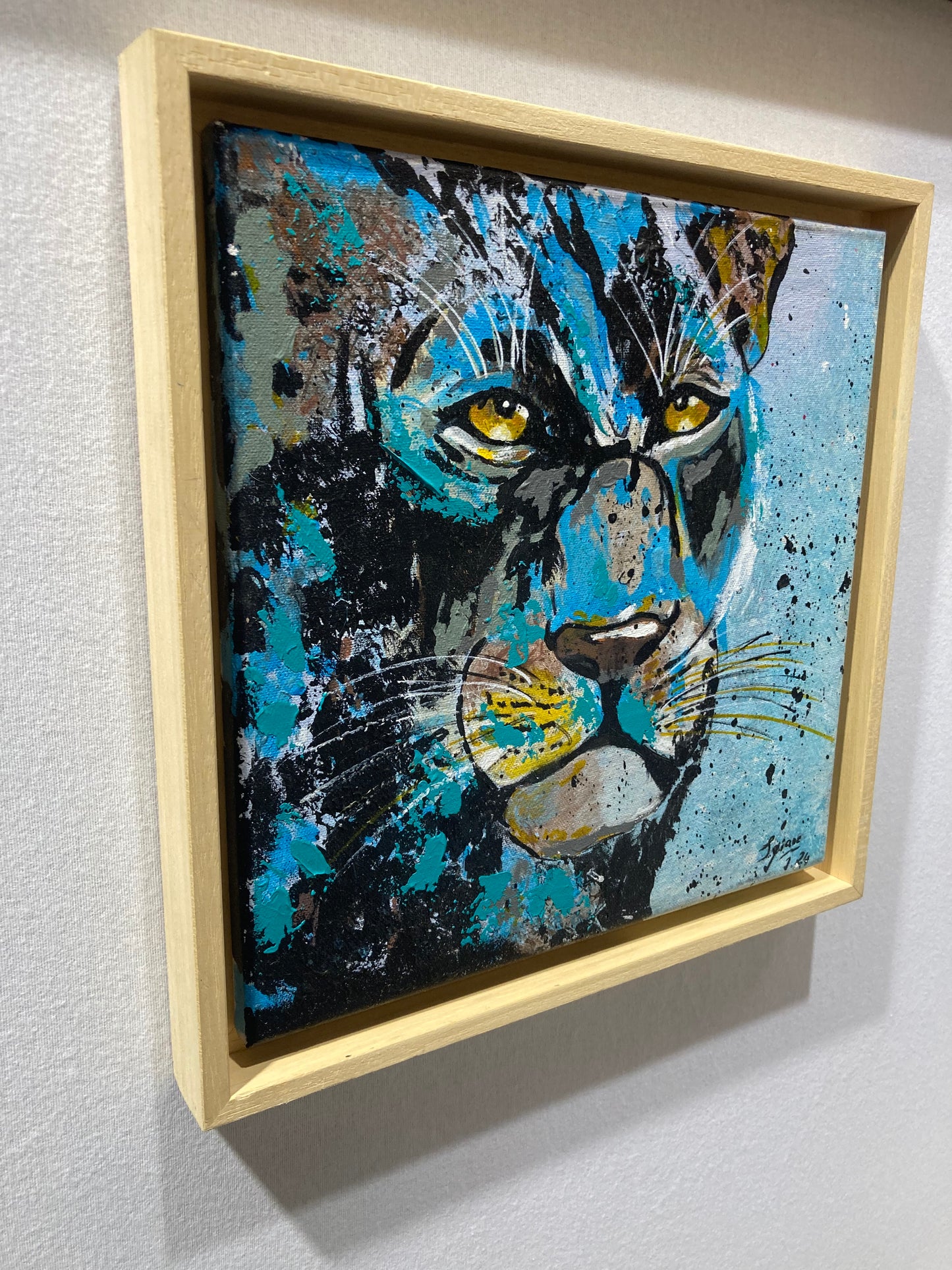 Oeuvre originale PANTHERE "Fureur Céleste"