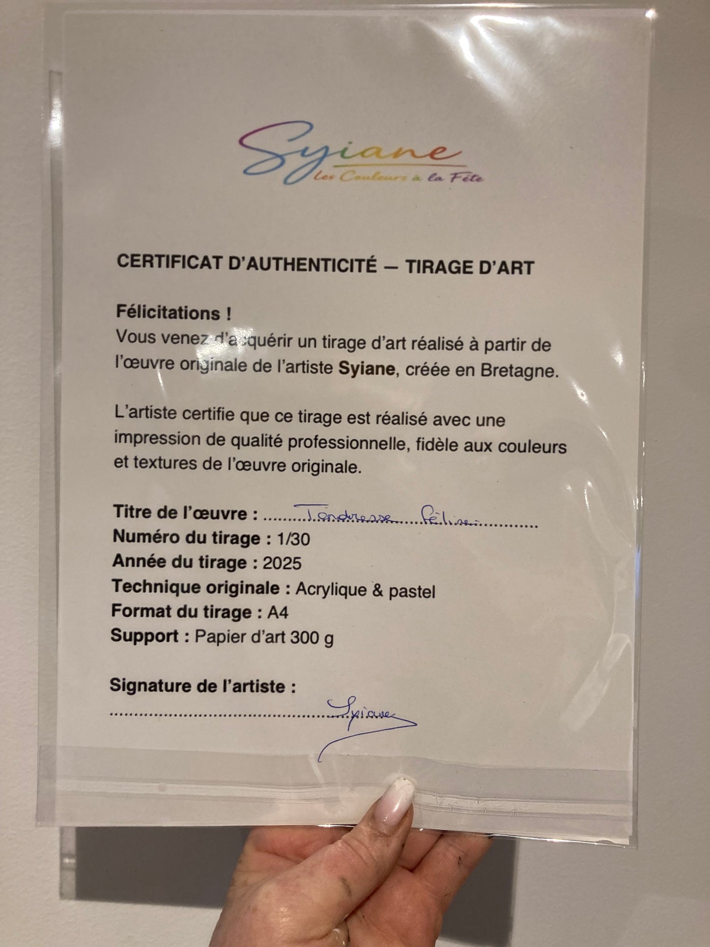 Tirages D’Art