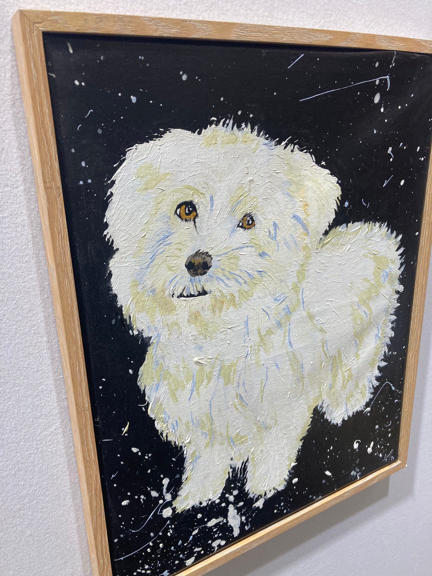 Oeuvre originale CHIEN "Le Charme de Milou"