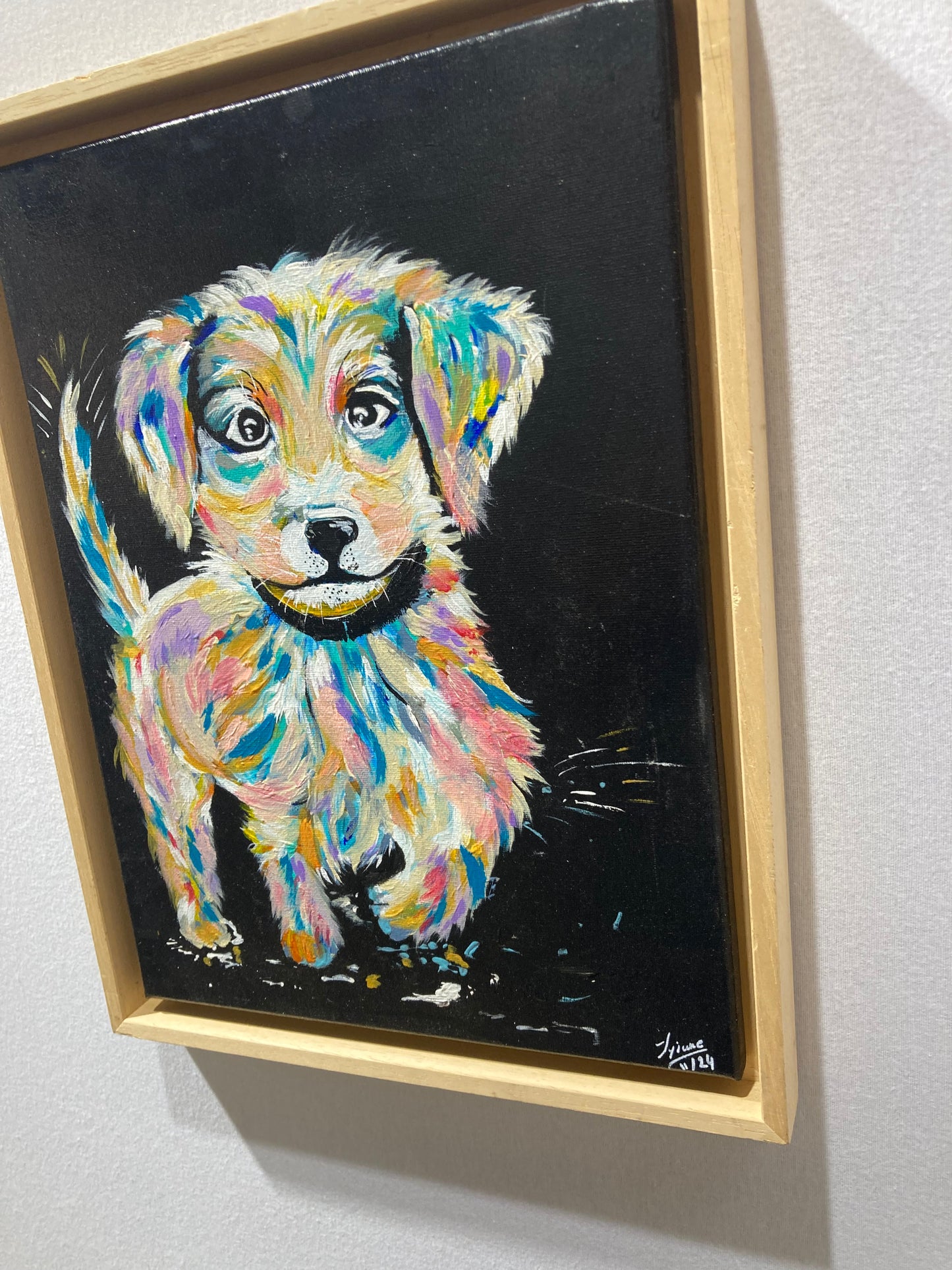Oeuvre originale CHIEN "Fidèle éclat"