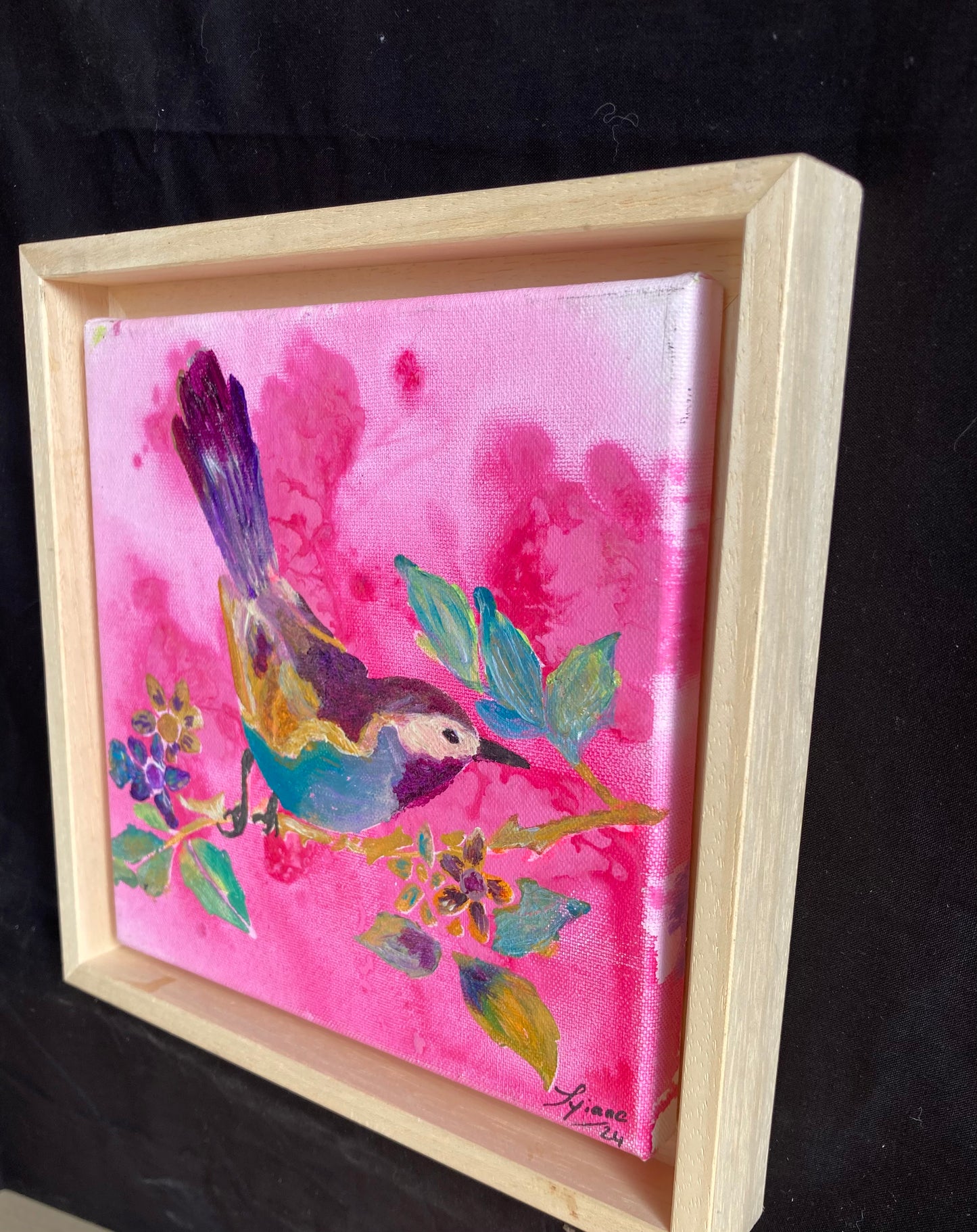 Oeuvre originale COLIBRI « L’ÉCLAT DU COLIBRI "