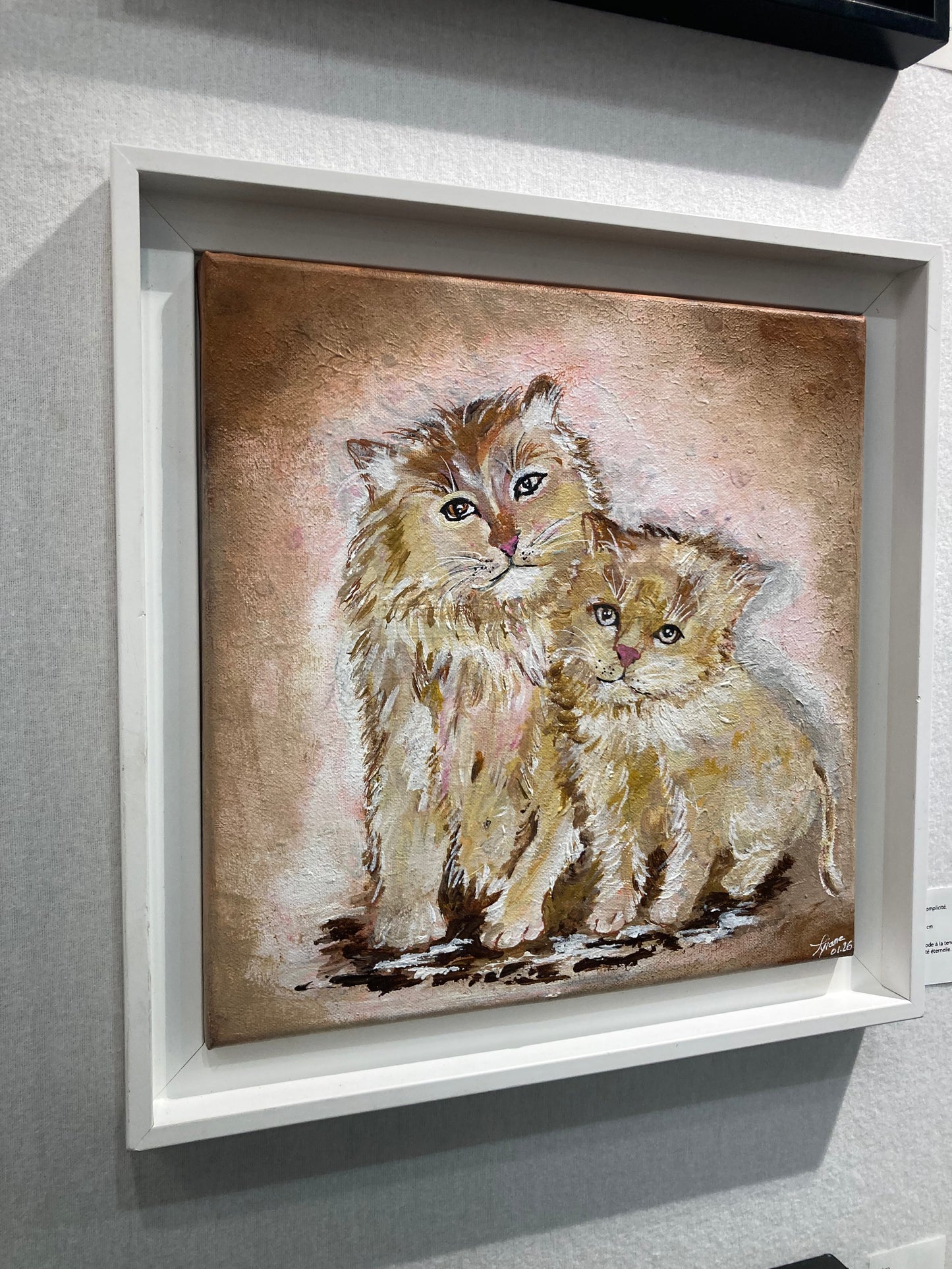 Oeuvre originale CHAT "Chatons"