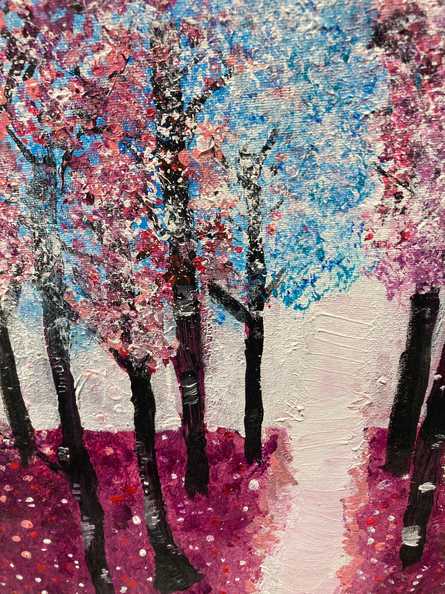 Oeuvre originale PAYSAGE "Forêt enchantée"