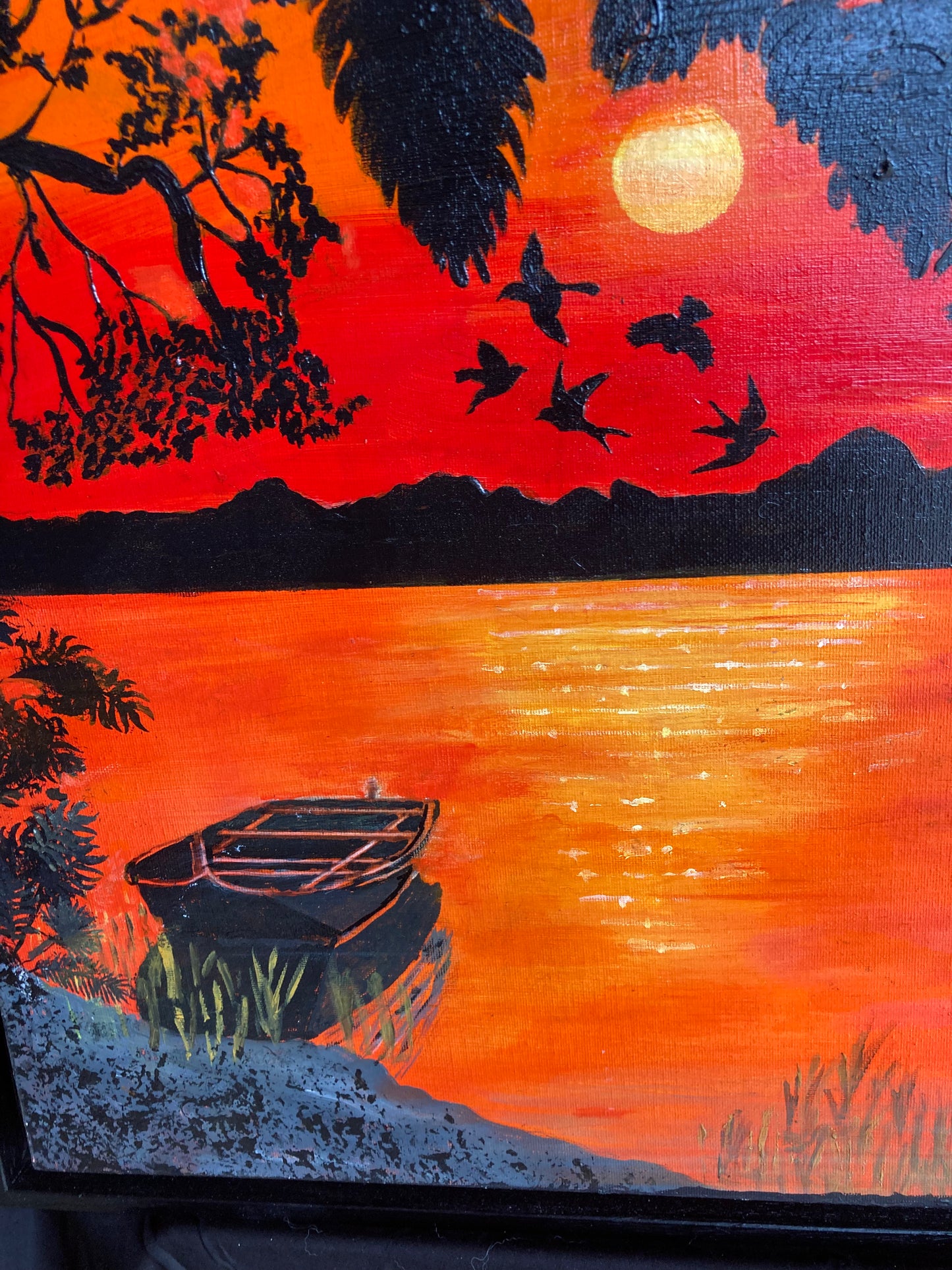 Oeuvre originale PAYSAGE "Éclats du Soir"