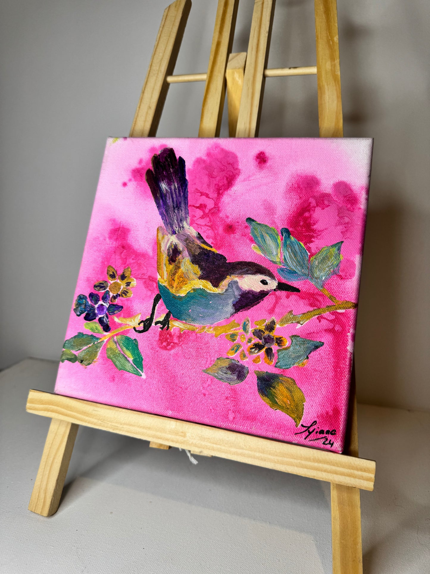 Oeuvre originale COLIBRI « L’ÉCLAT DU COLIBRI "