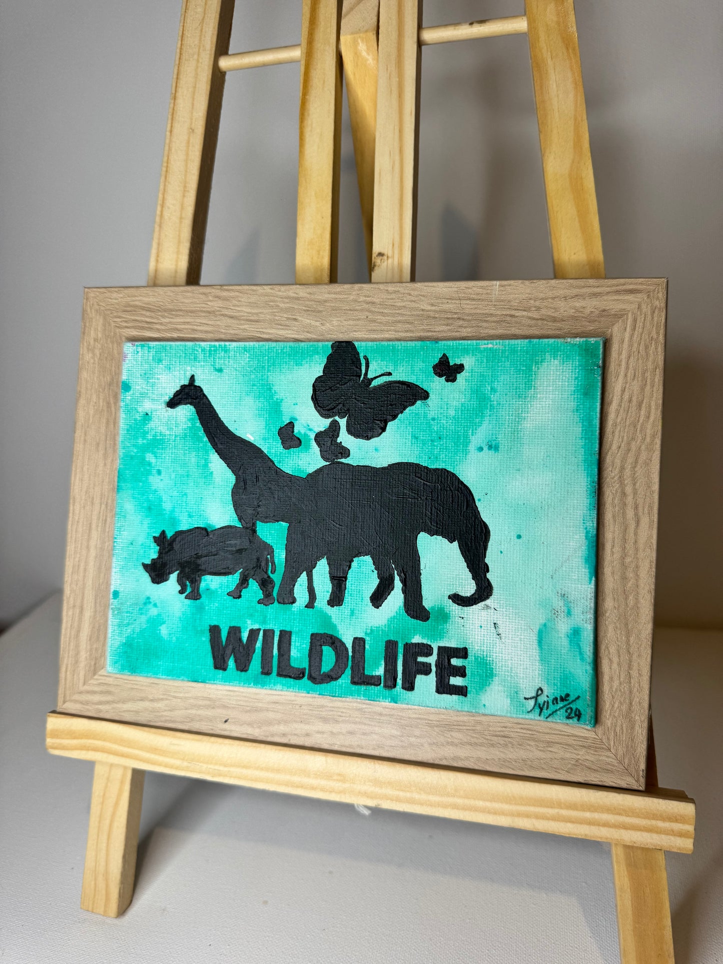 Oeuvre originale ANIMAUX D'AFRIQUE "Savane"