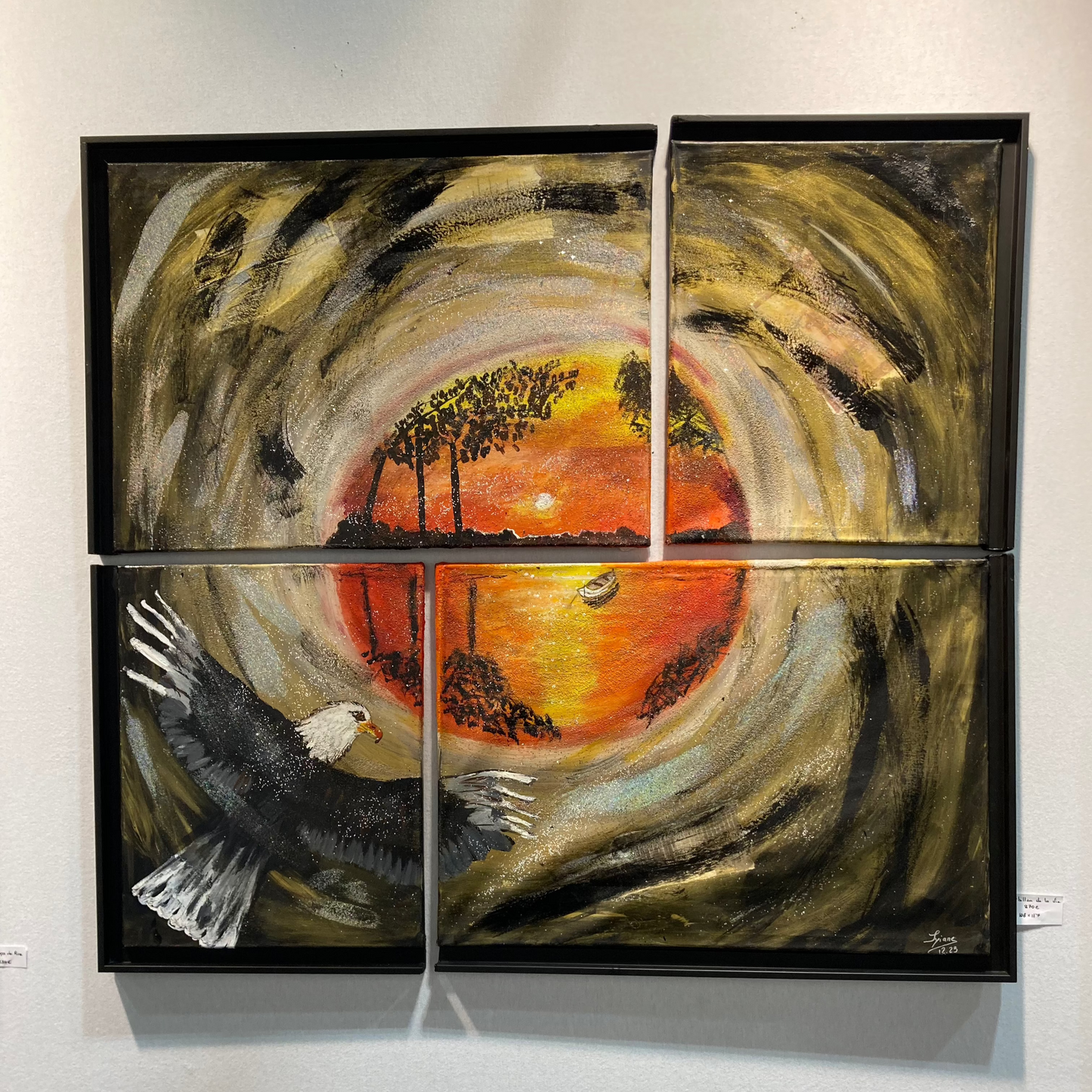 Oeuvre originale PAYSAGE "Tourbillon de la vie"