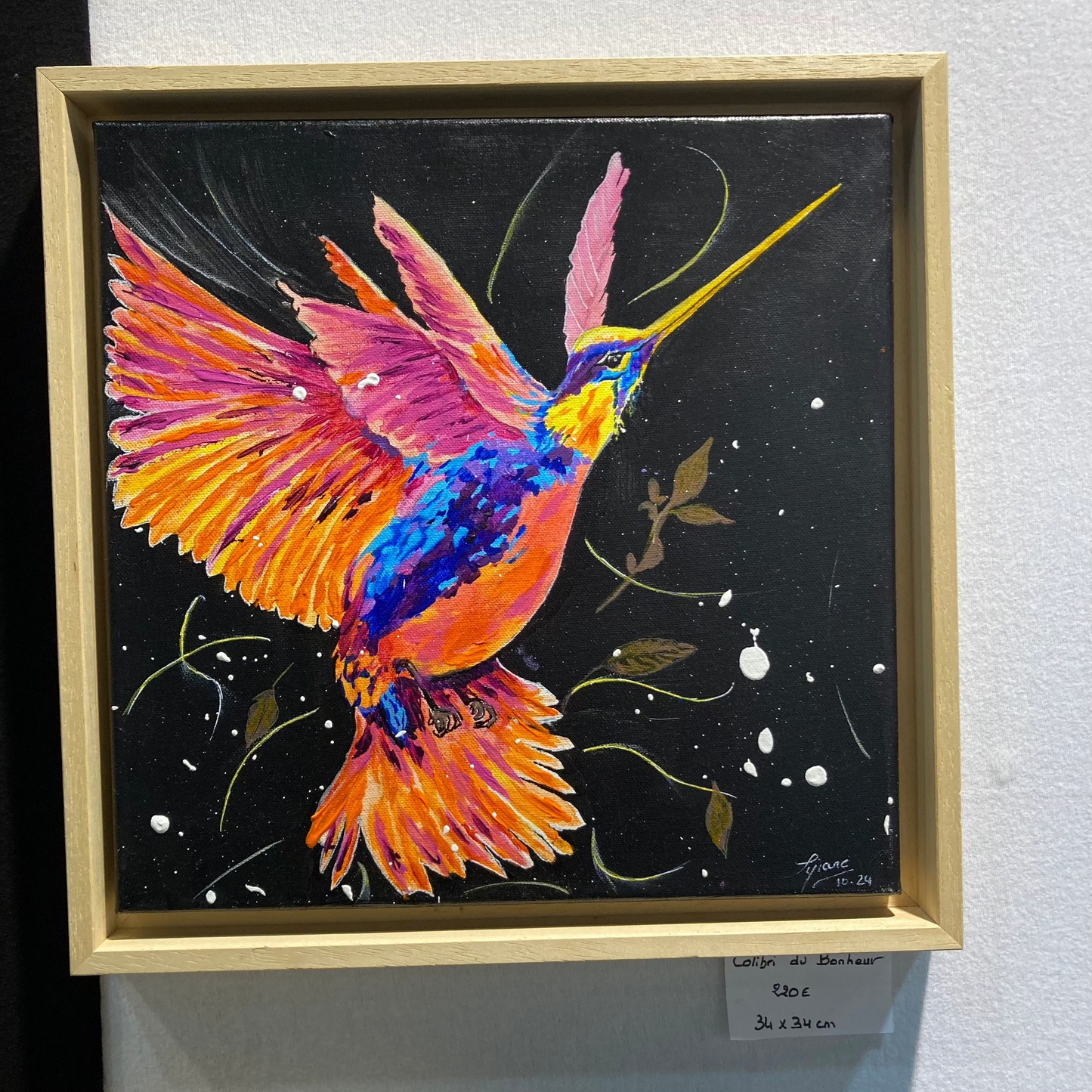 Oeuvre originale COLIBRI "