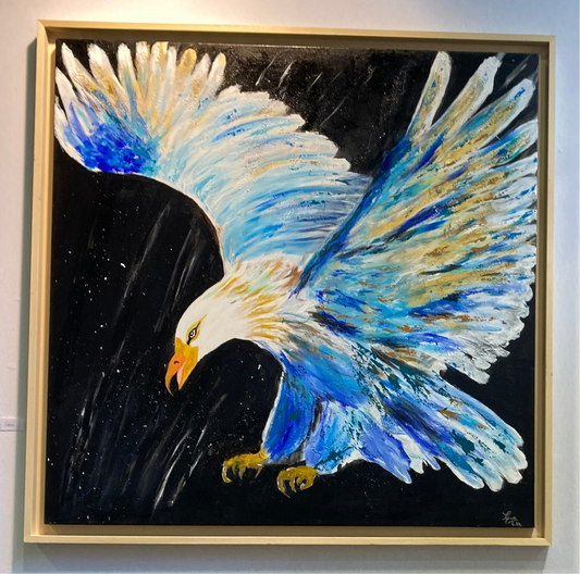 Oeuvre originale AIGLE "Descente royale"