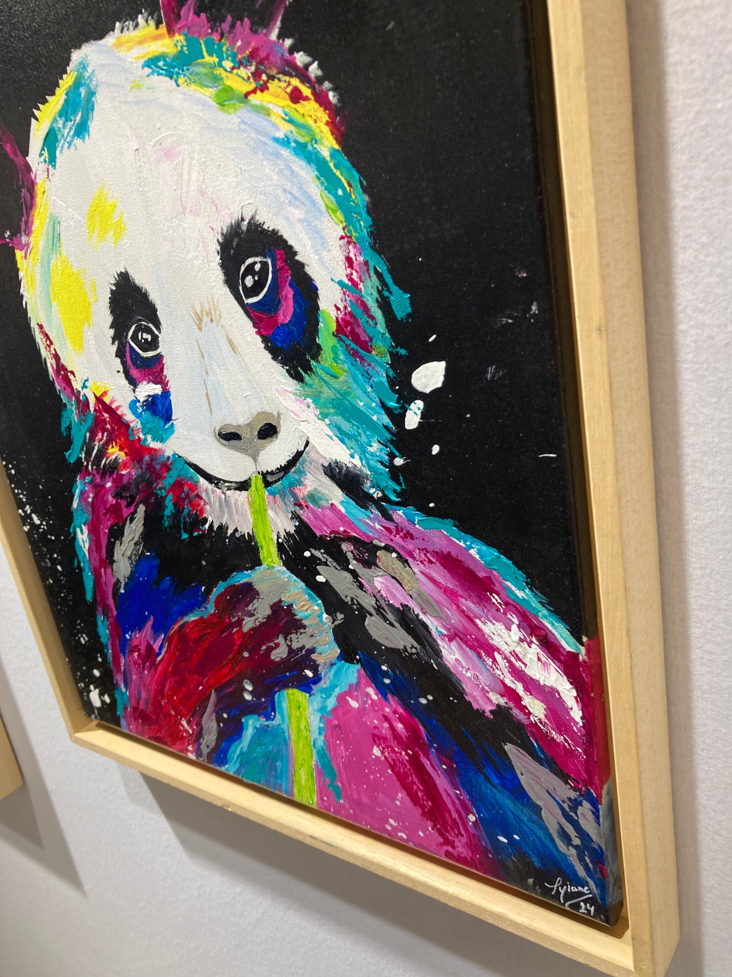 Oeuvre originale PANDA "L'instant Bamboo"