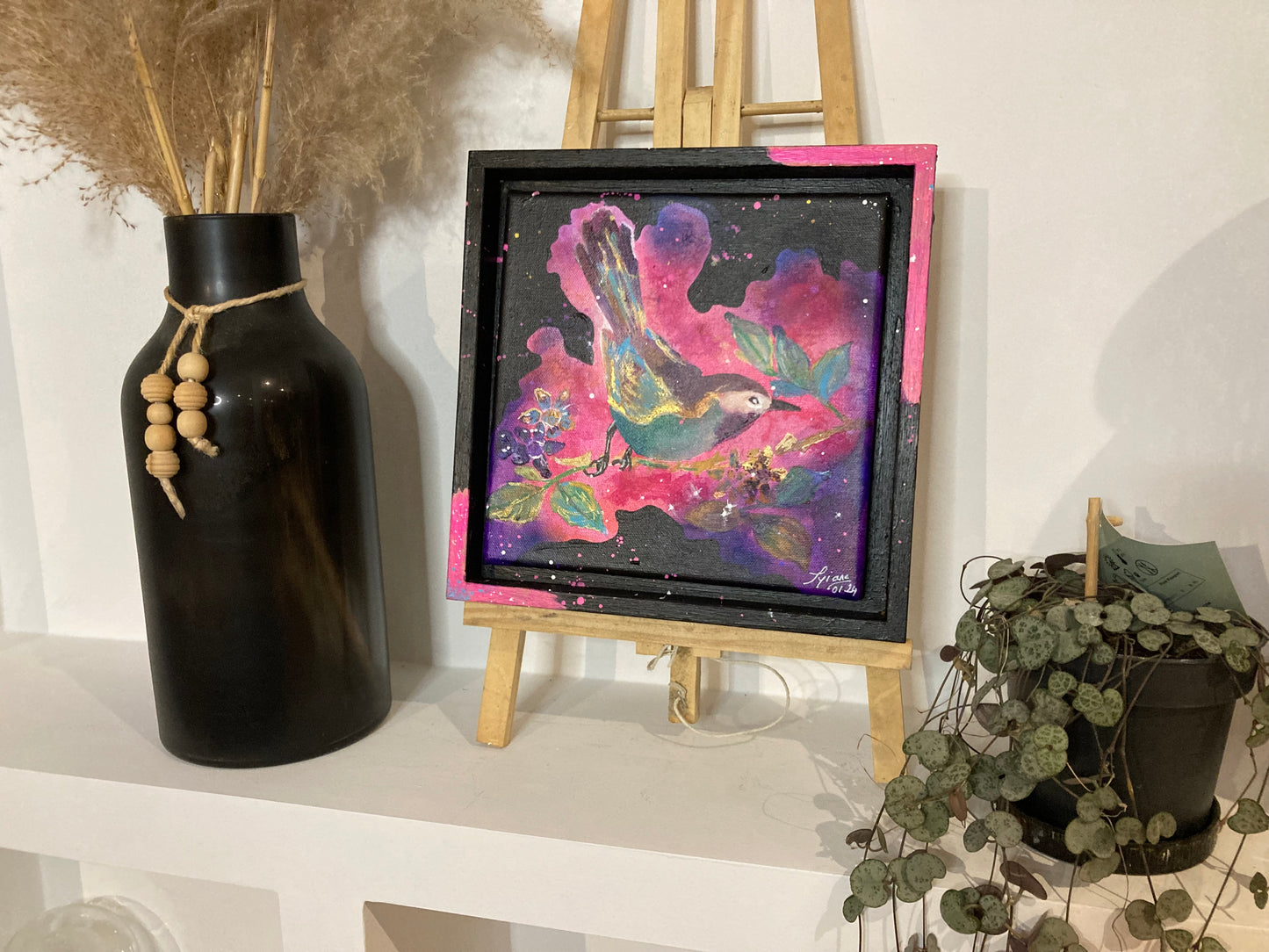 Oeuvre originale COLIBRI « L’ÉCLAT DU COLIBRI "