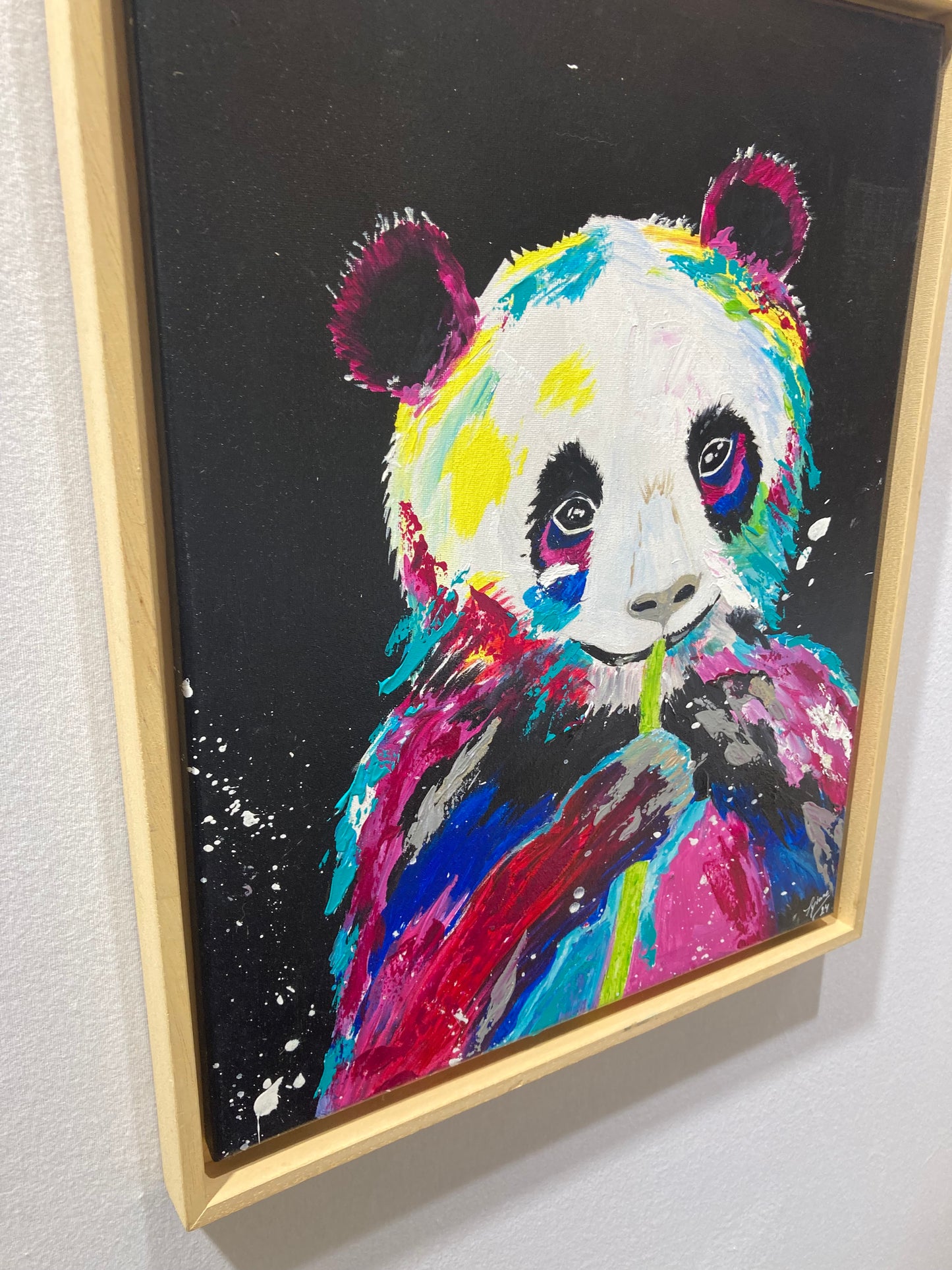 Oeuvre originale PANDA "L'instant Bamboo"