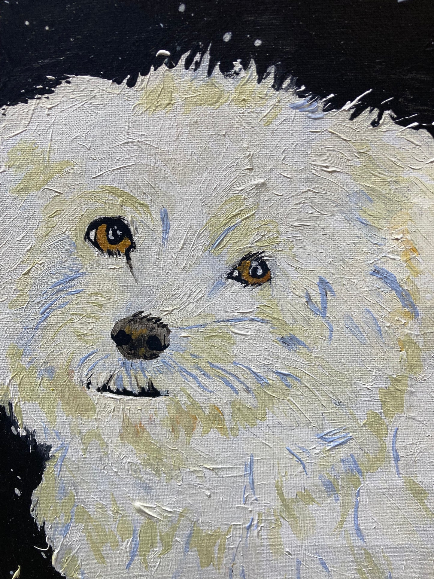 Oeuvre originale CHIEN "Le Charme de Milou"