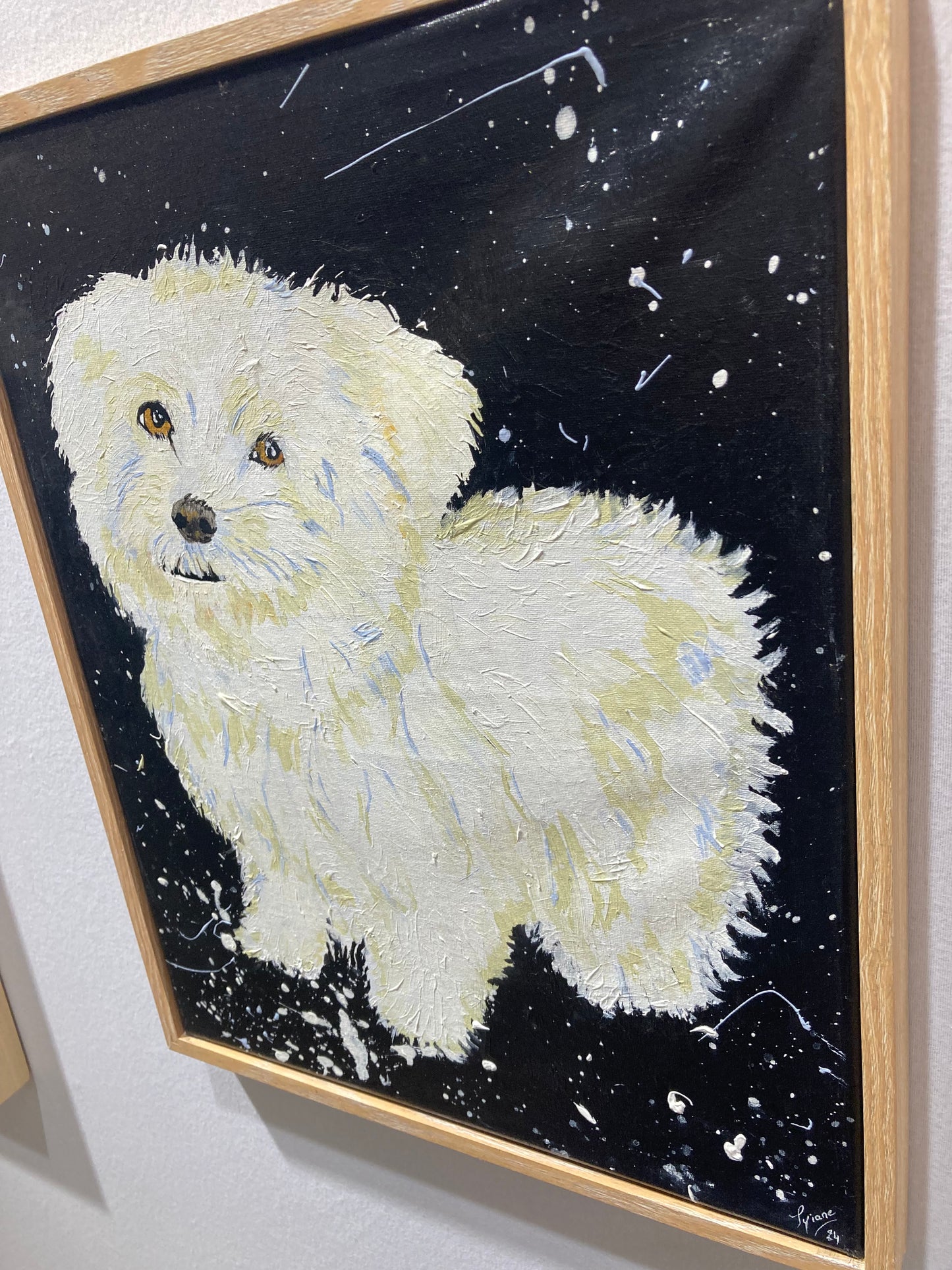 Oeuvre originale CHIEN "Le Charme de Milou"