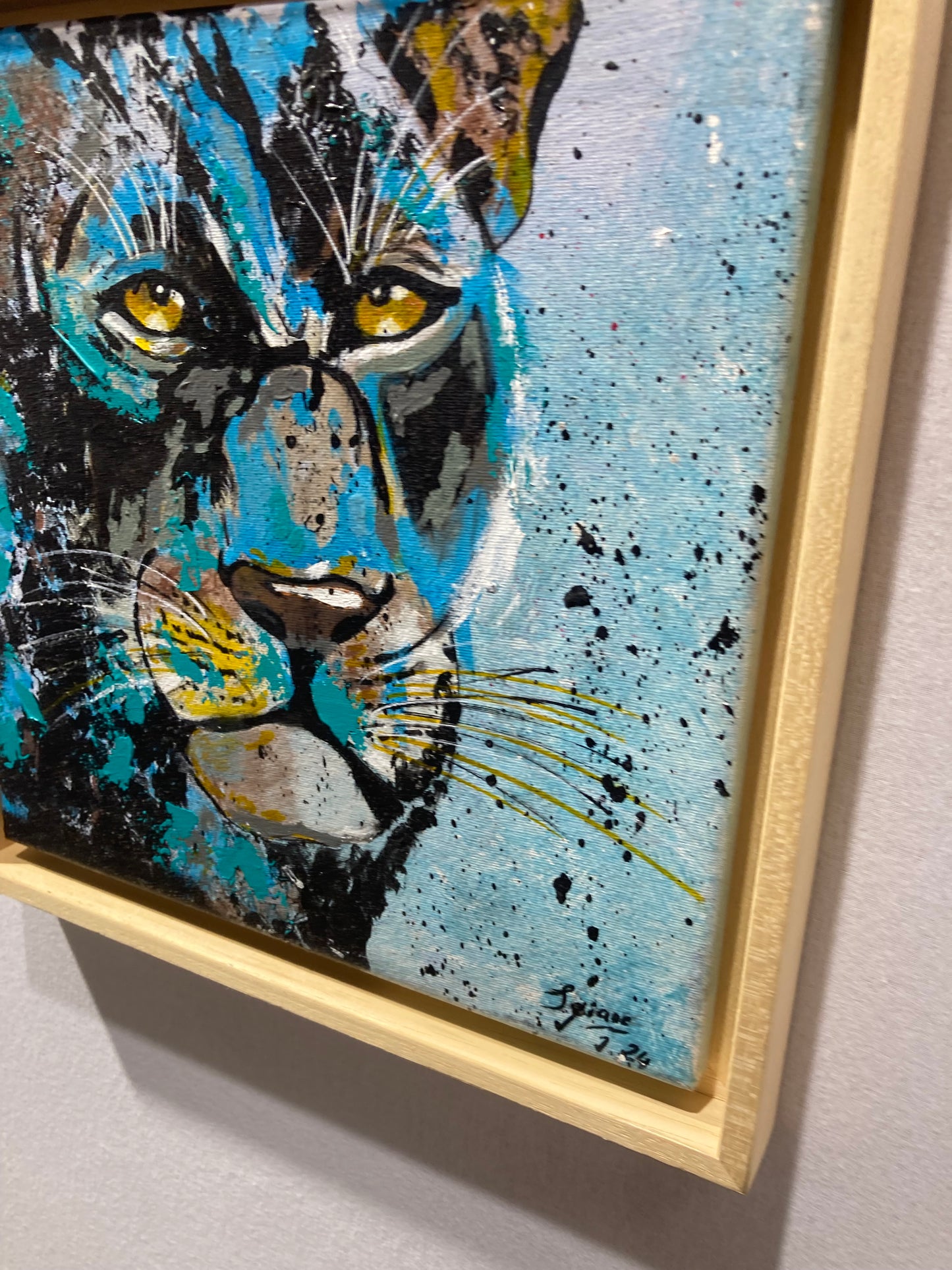 Oeuvre originale PANTHERE "Fureur Céleste"