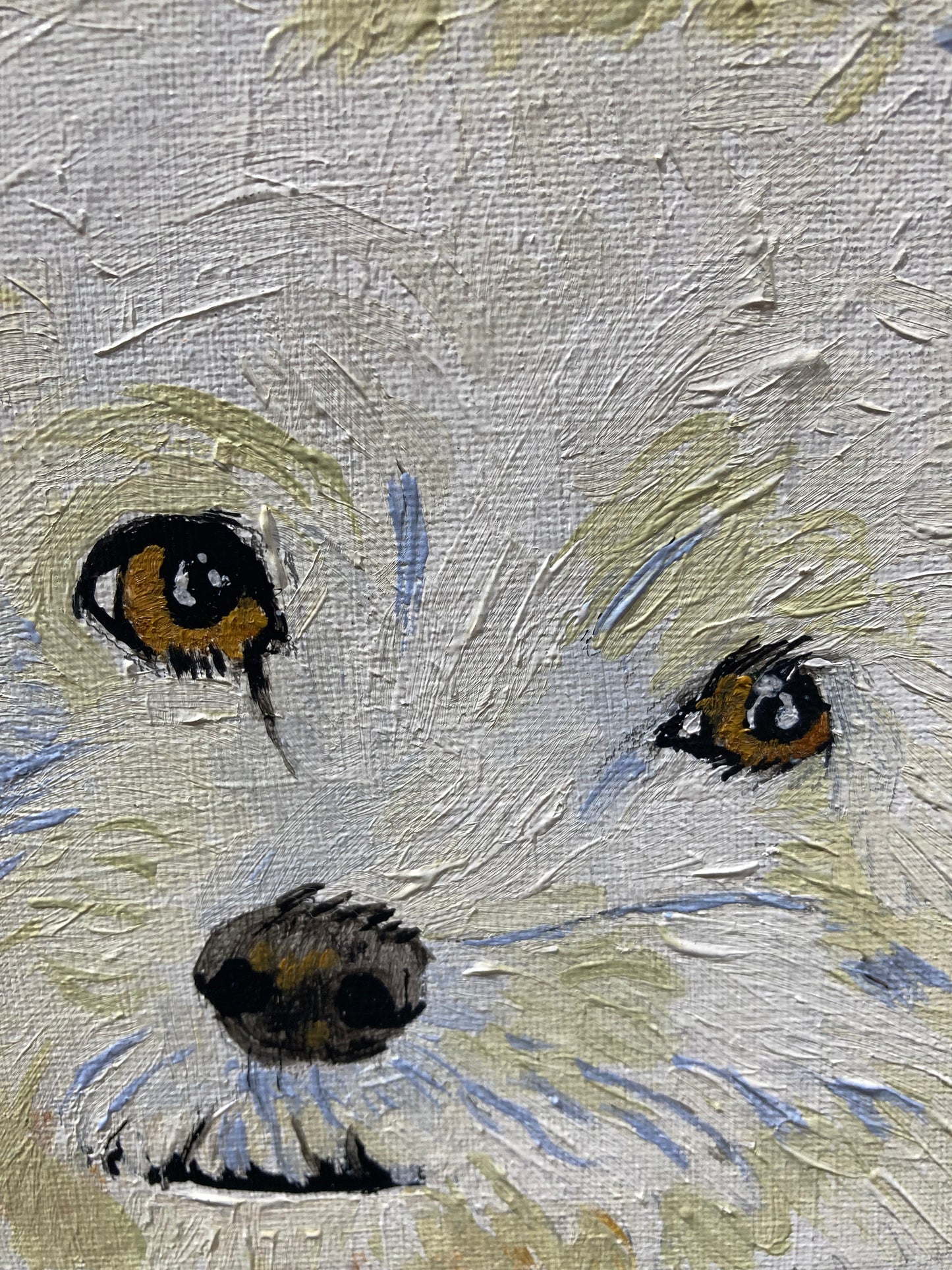 Oeuvre originale CHIEN "Le Charme de Milou"