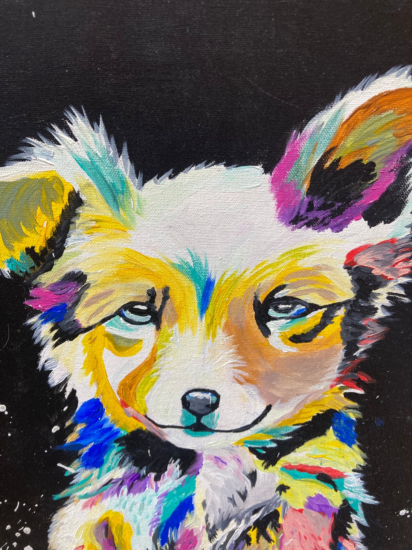 Oeuvre originale CHIEN "Regard doux"