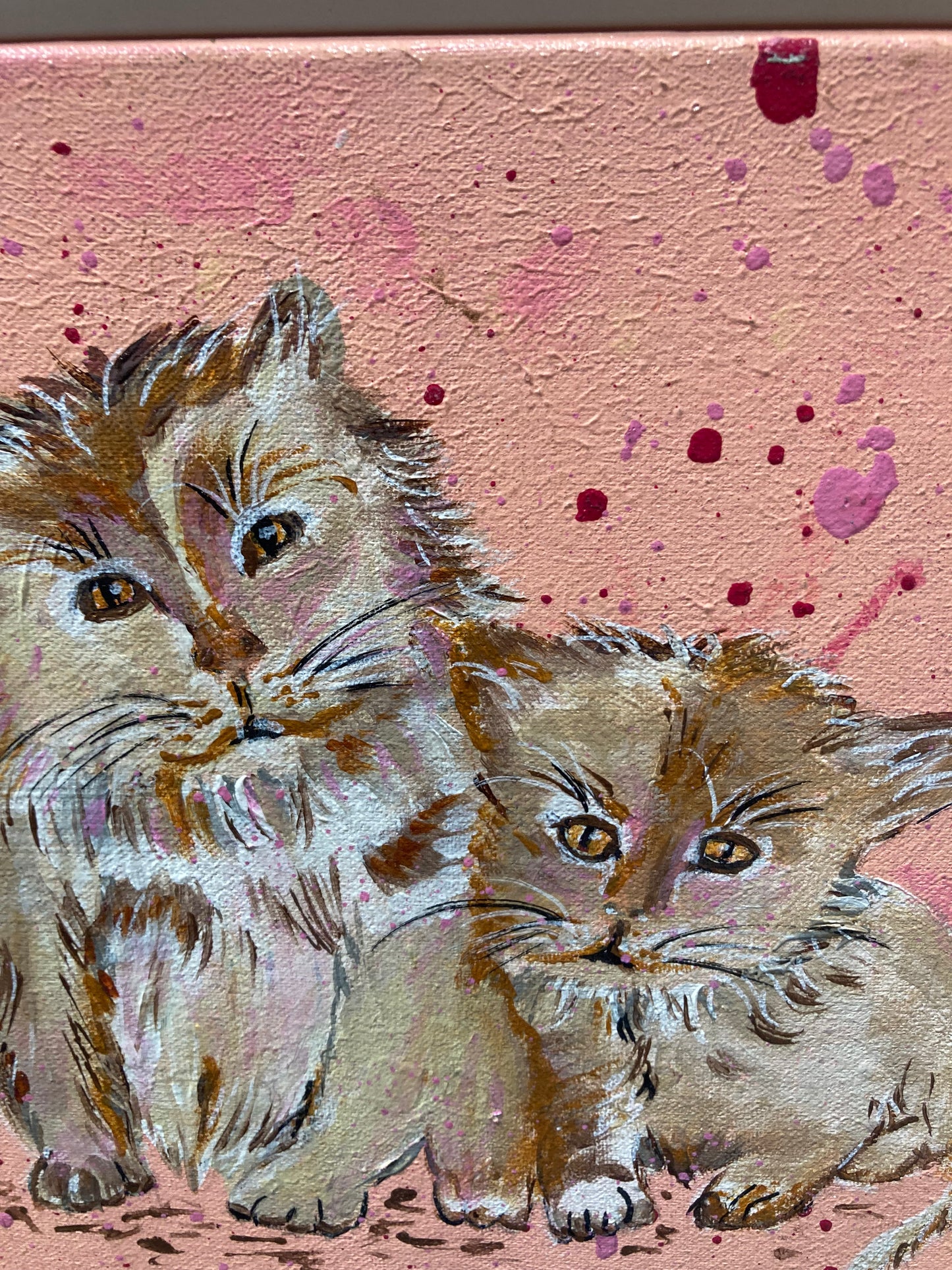 Oeuvre originale CHAT "Chatons"