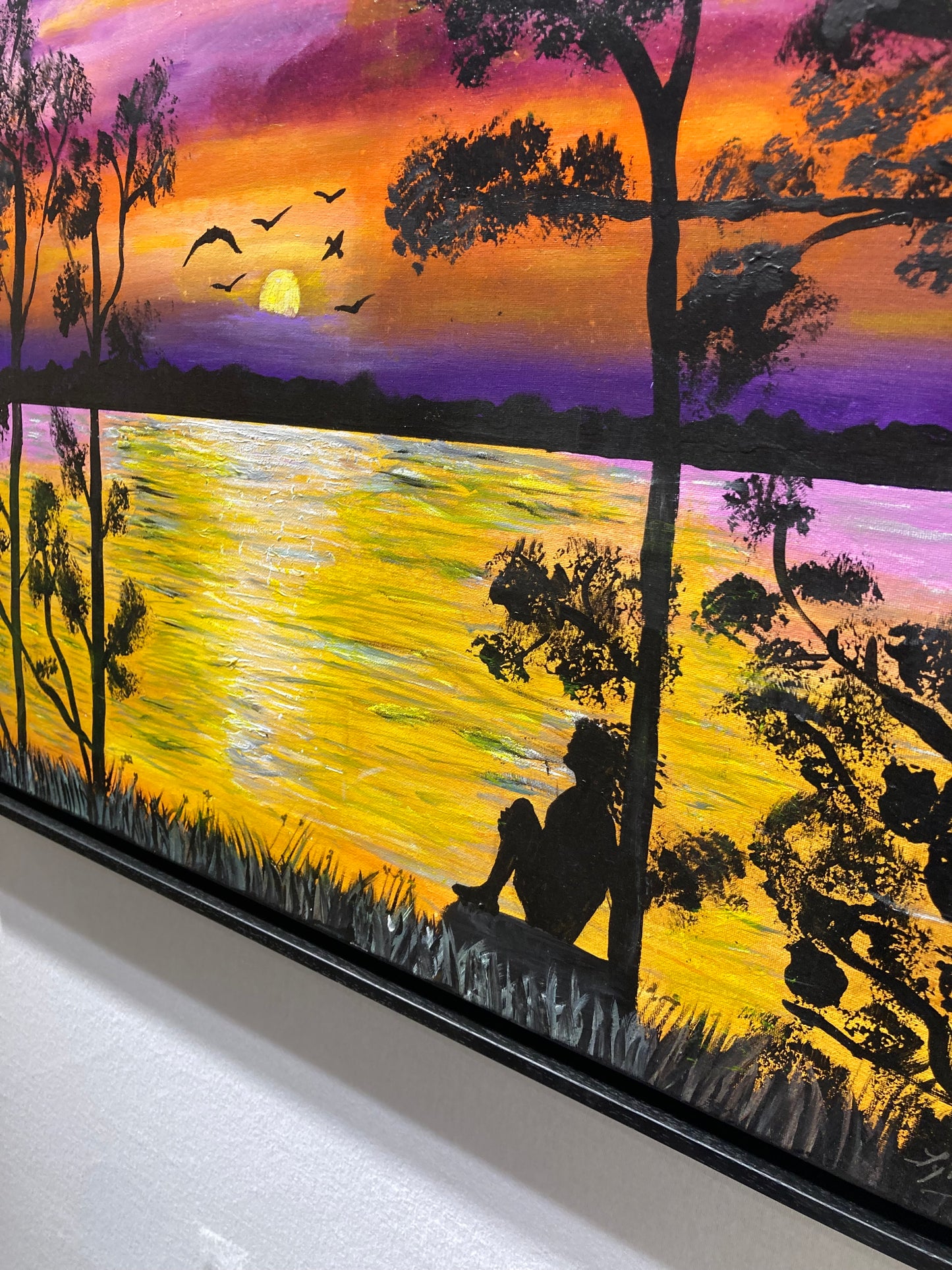 Oeuvre originale PAYSAGE "La rêveuse"