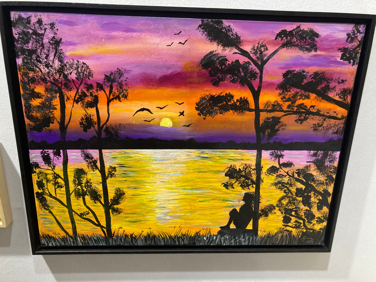 Oeuvre originale PAYSAGE "La rêveuse"