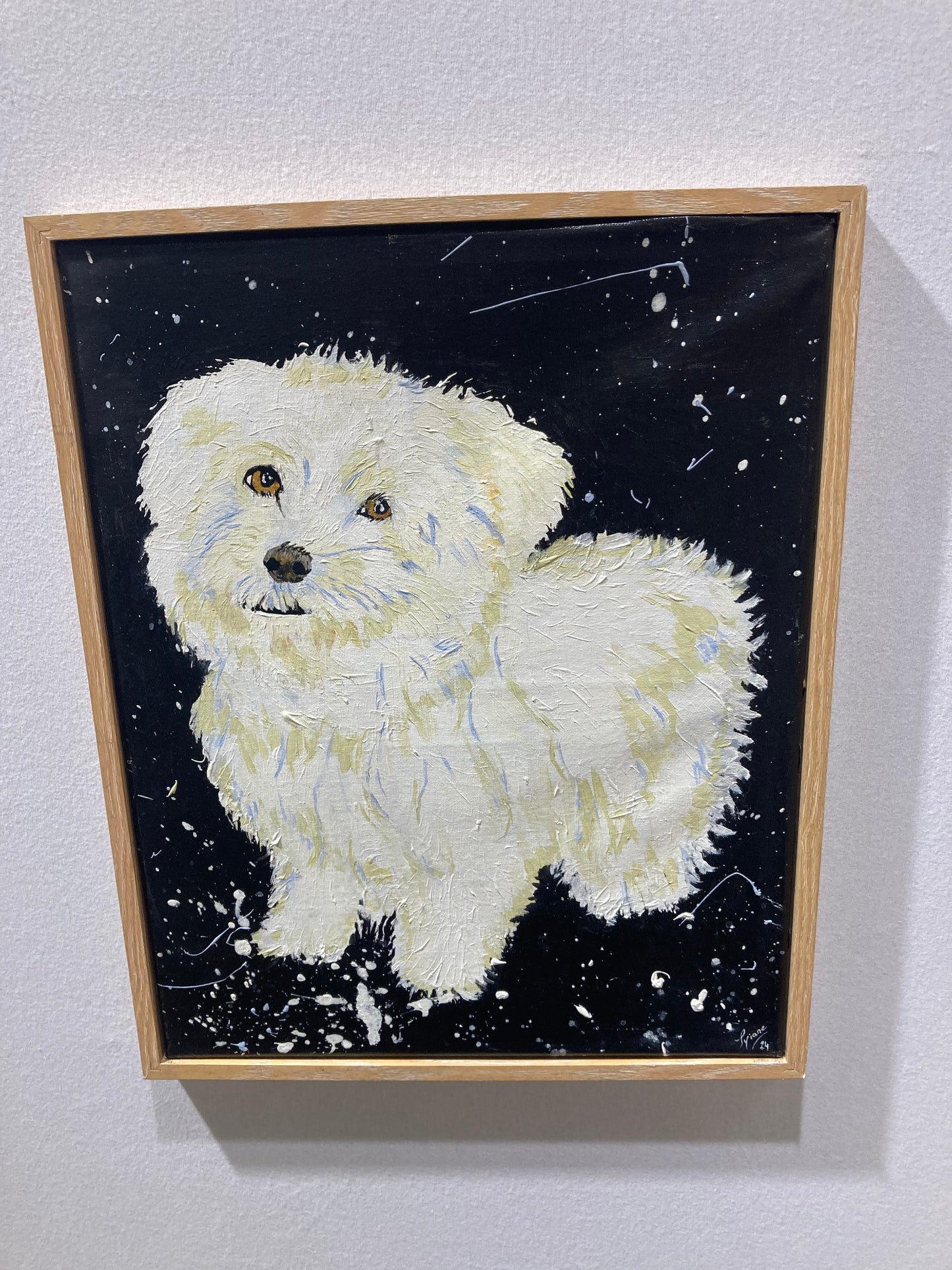 Oeuvre originale CHIEN "Le Charme de Milou"