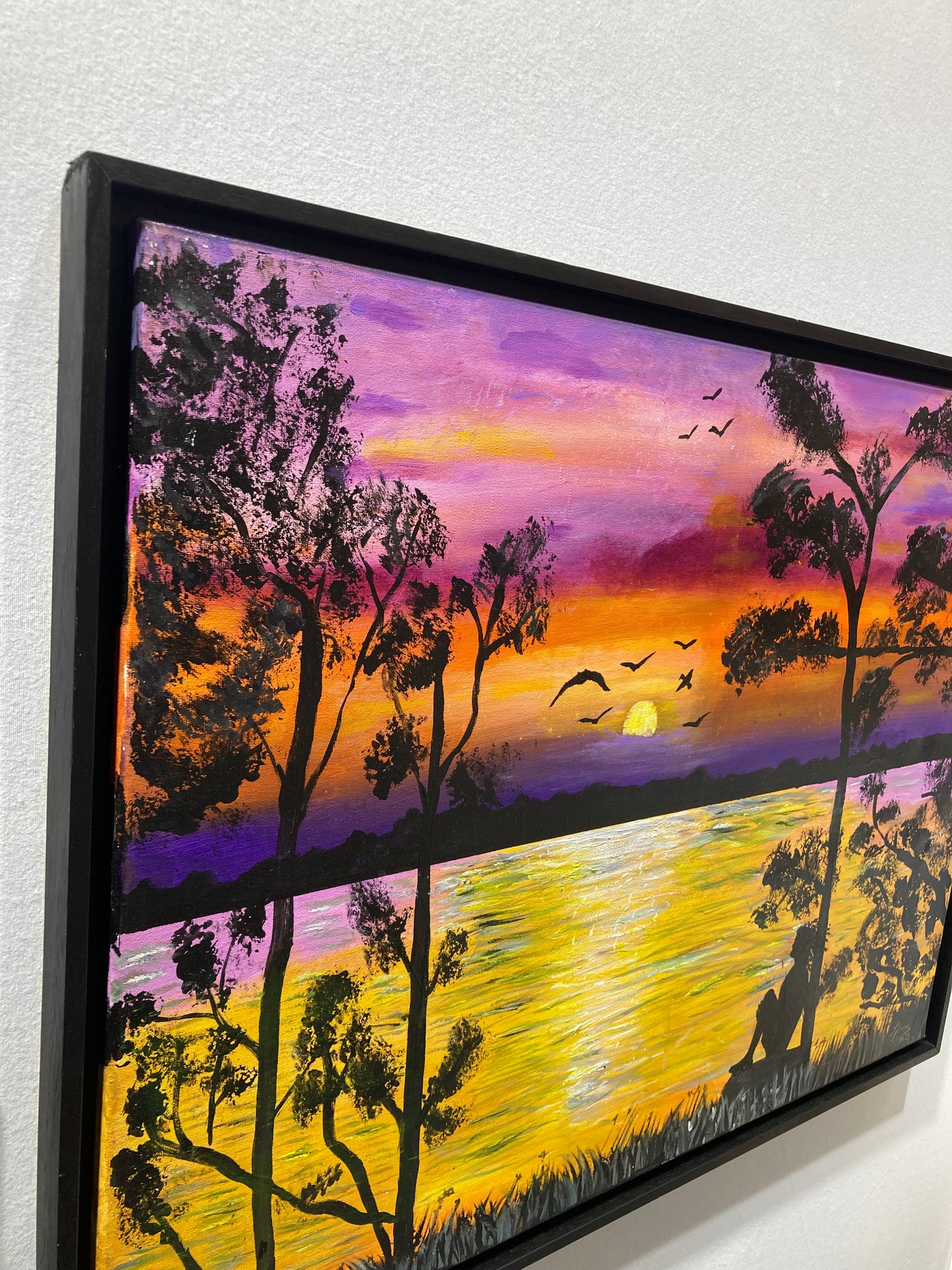 Oeuvre originale PAYSAGE "La rêveuse"
