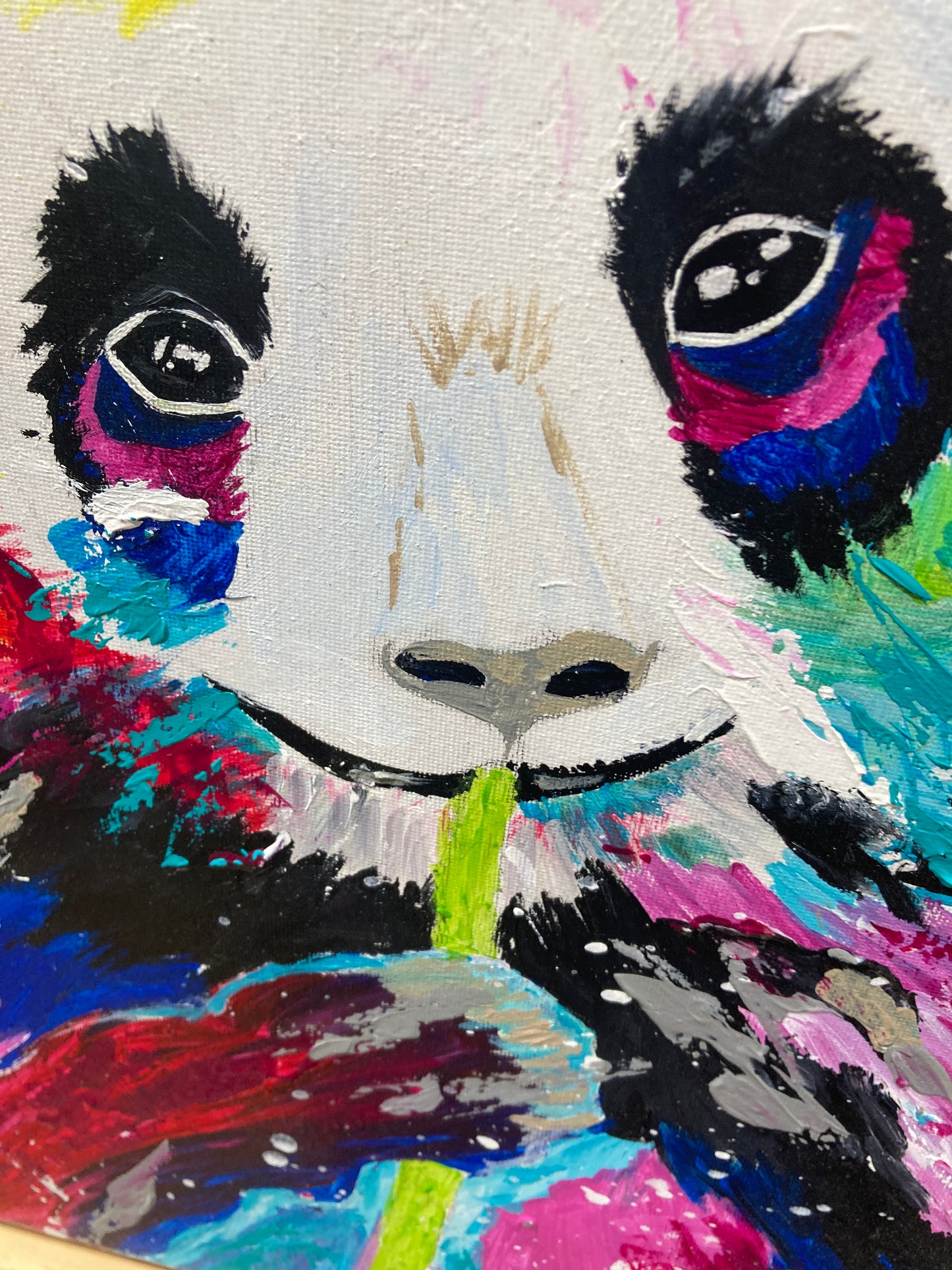Oeuvre originale PANDA "L'instant Bamboo"