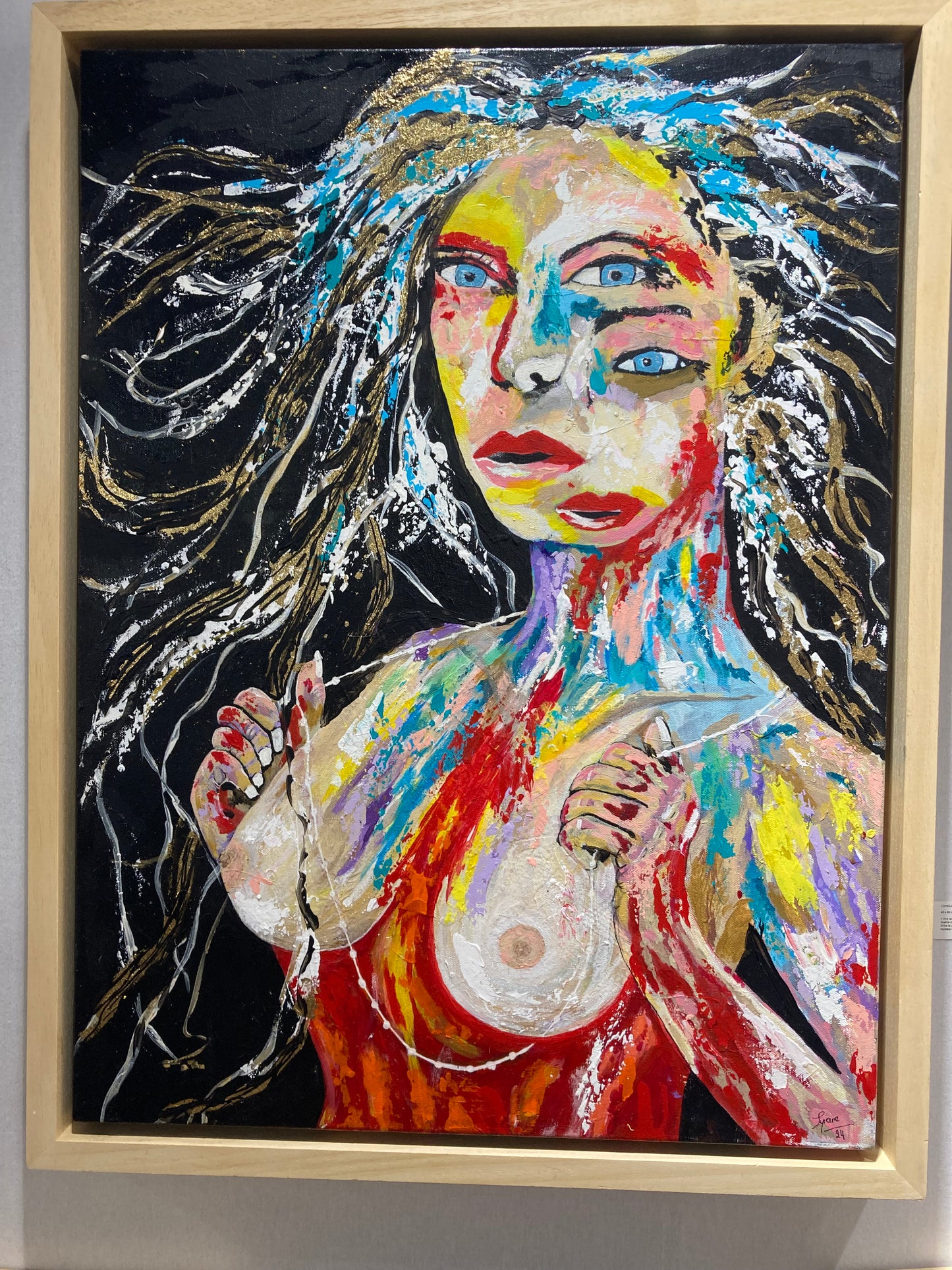 Oeuvre originale FEMME "Lamoureuse aux deux visages"