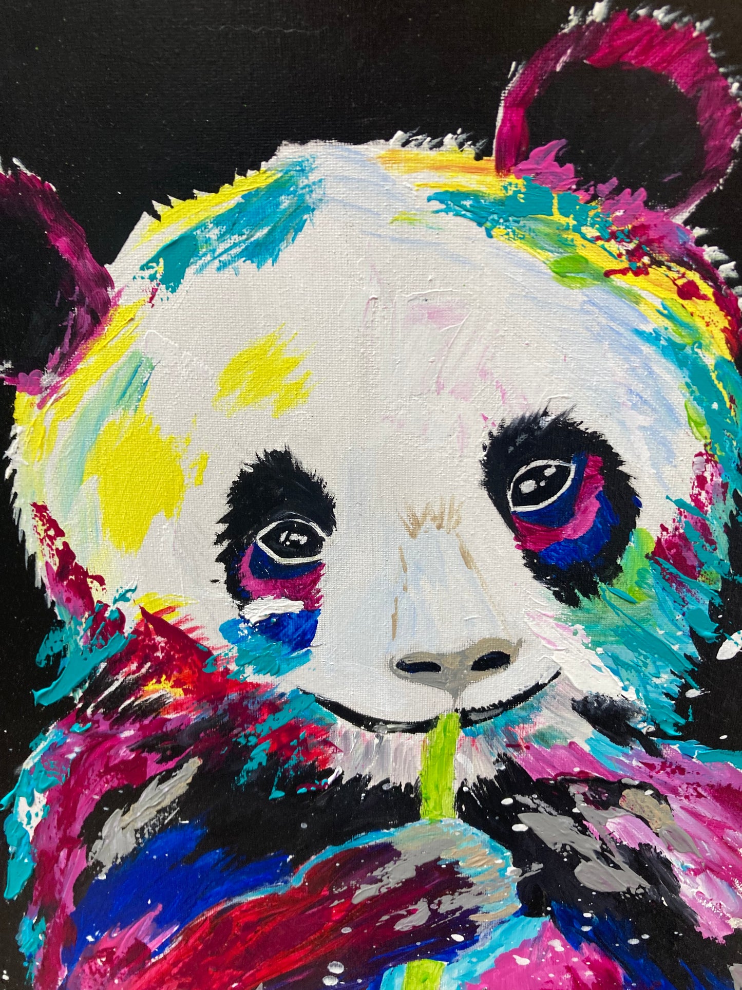 Oeuvre originale PANDA "L'instant Bamboo"