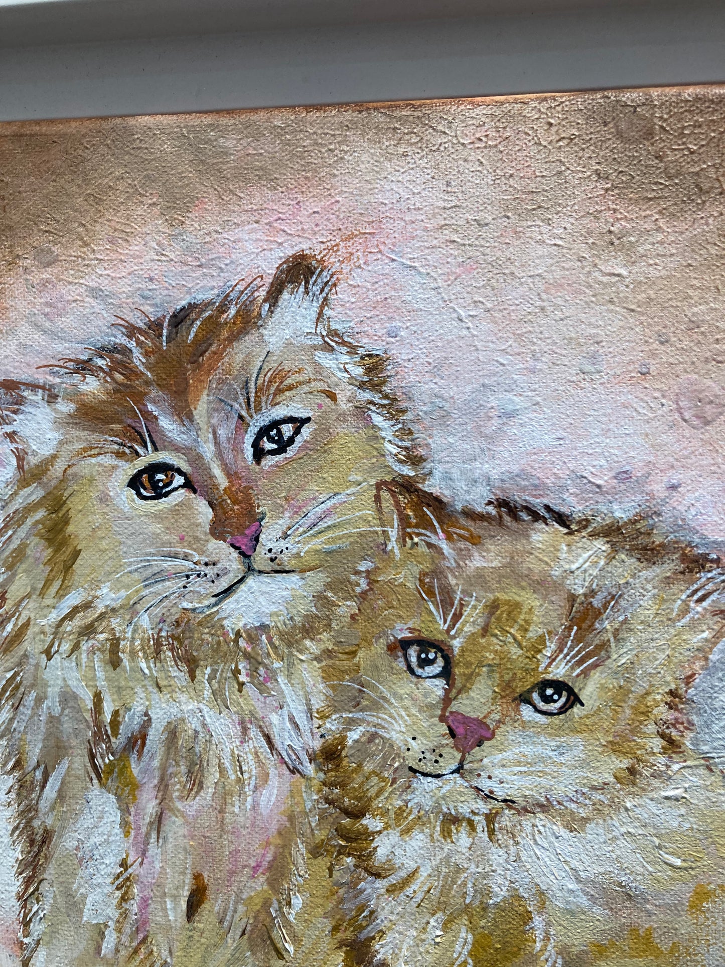 Oeuvre originale CHAT "Chatons"