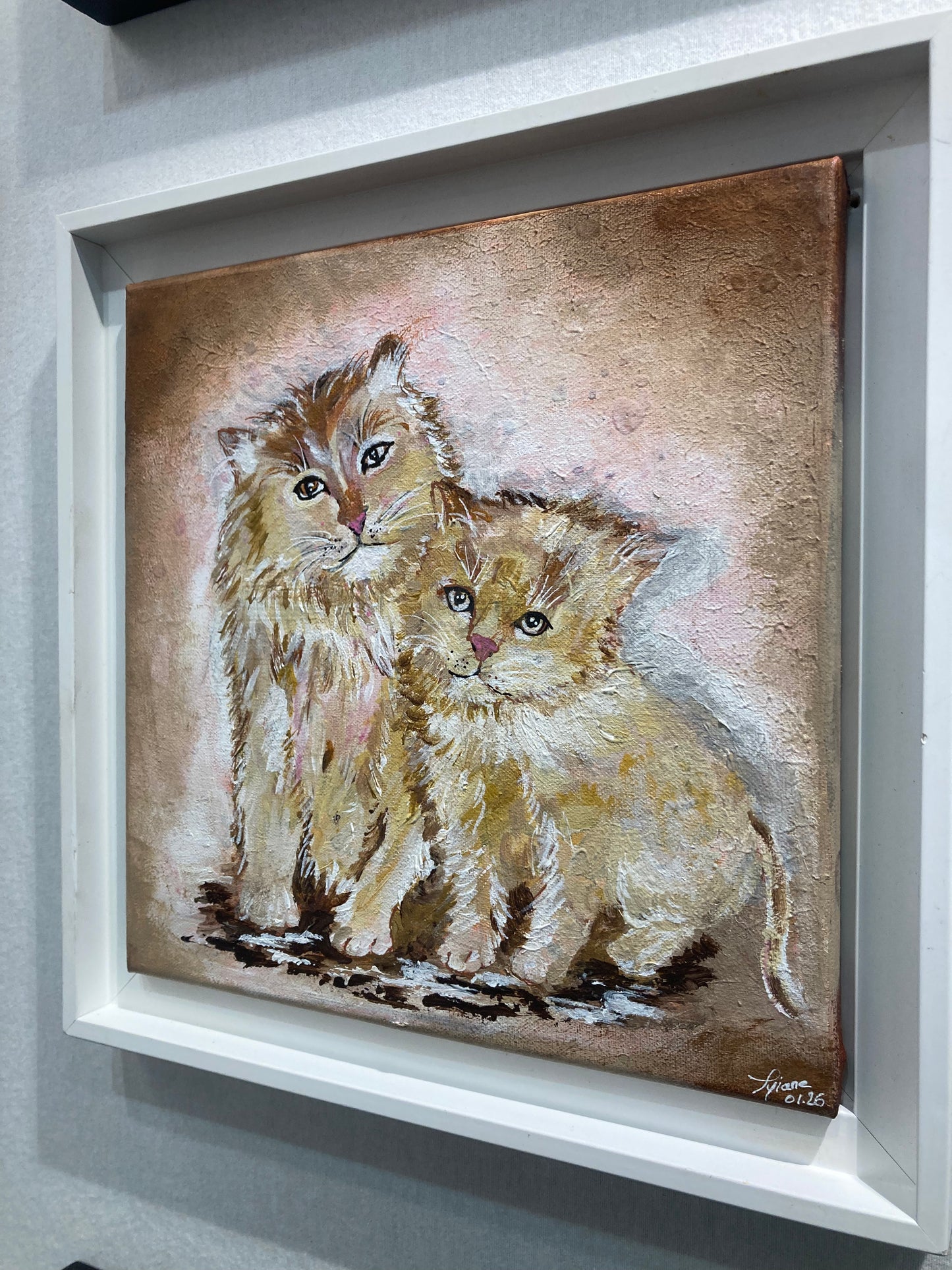 Oeuvre originale CHAT "Chatons"