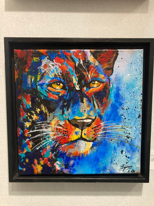 Oeuvre originale PANTHERE "Fureur Céleste"