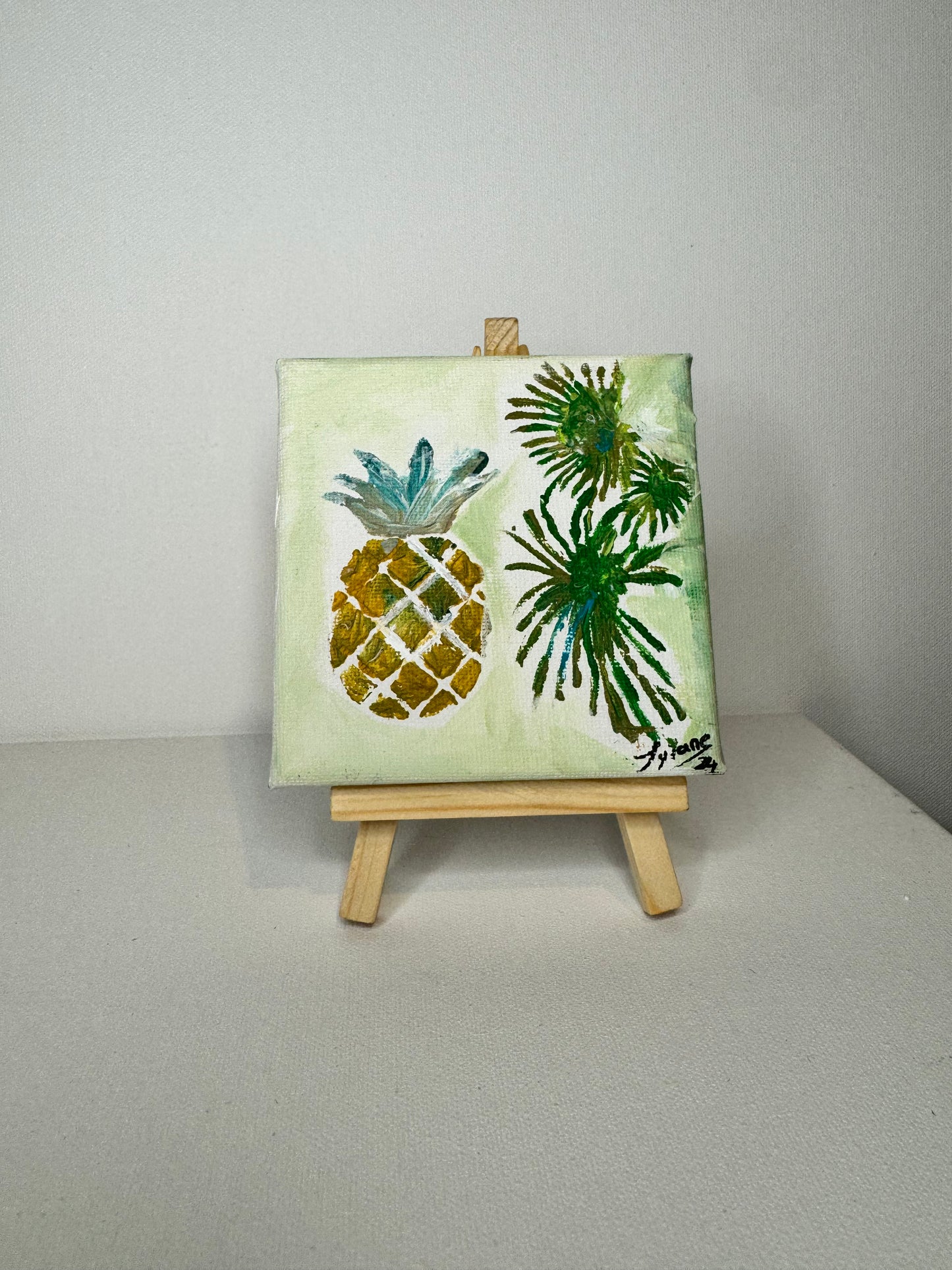 Oeuvre originale ANANAS "Douceur tropicale"