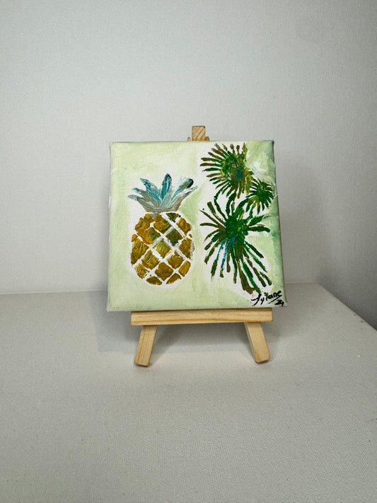 Oeuvre originale ANANAS "Douceur tropicale"