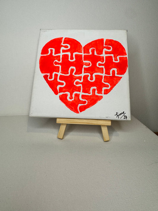 Oeuvre original "Puzzle d'amour"