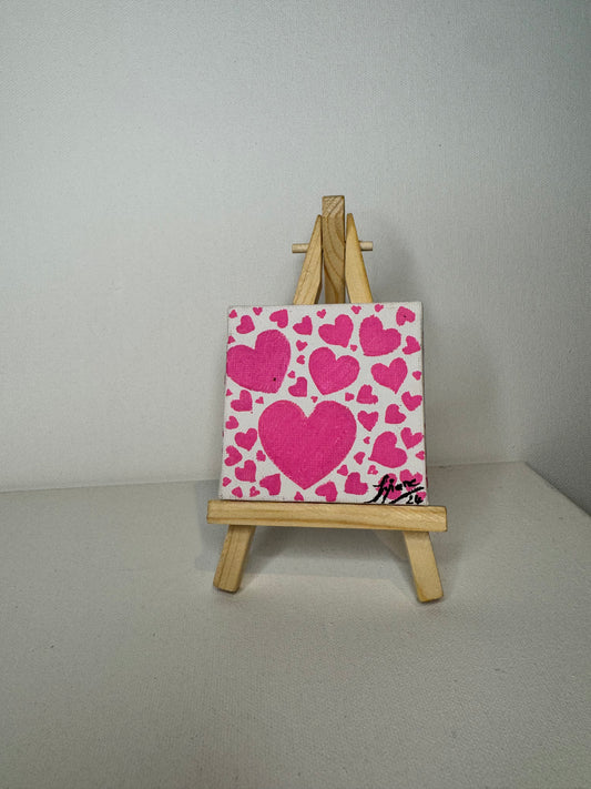 Oeuvre originale COEURS "L'amour à l'infini"