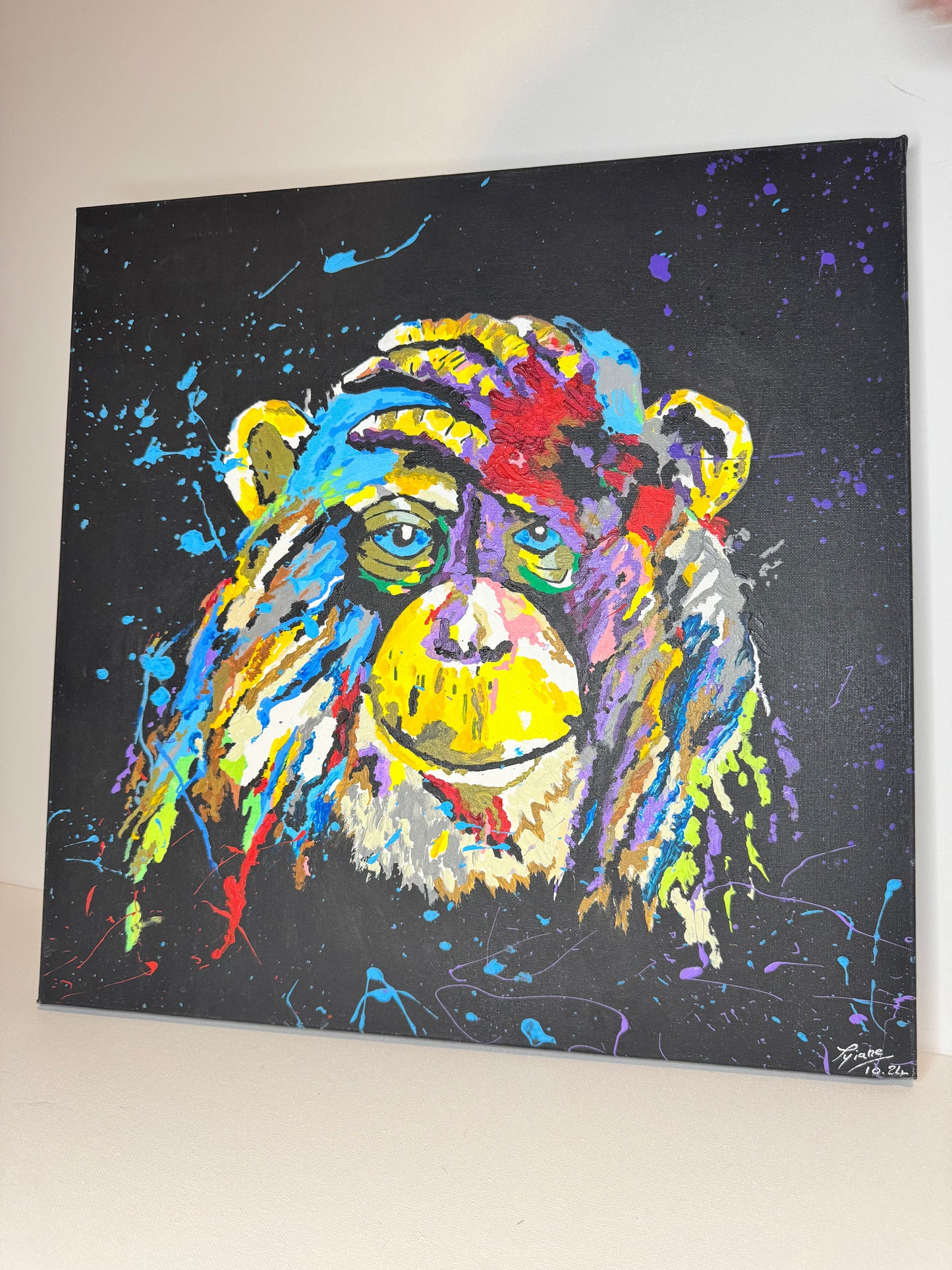 Oeuvre originale SINGE "Sorry monkey" (VENDU)