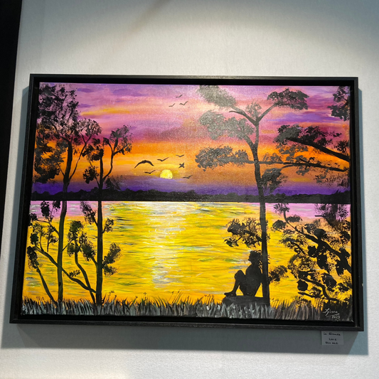Oeuvre originale PAYSAGE "La rêveuse"
