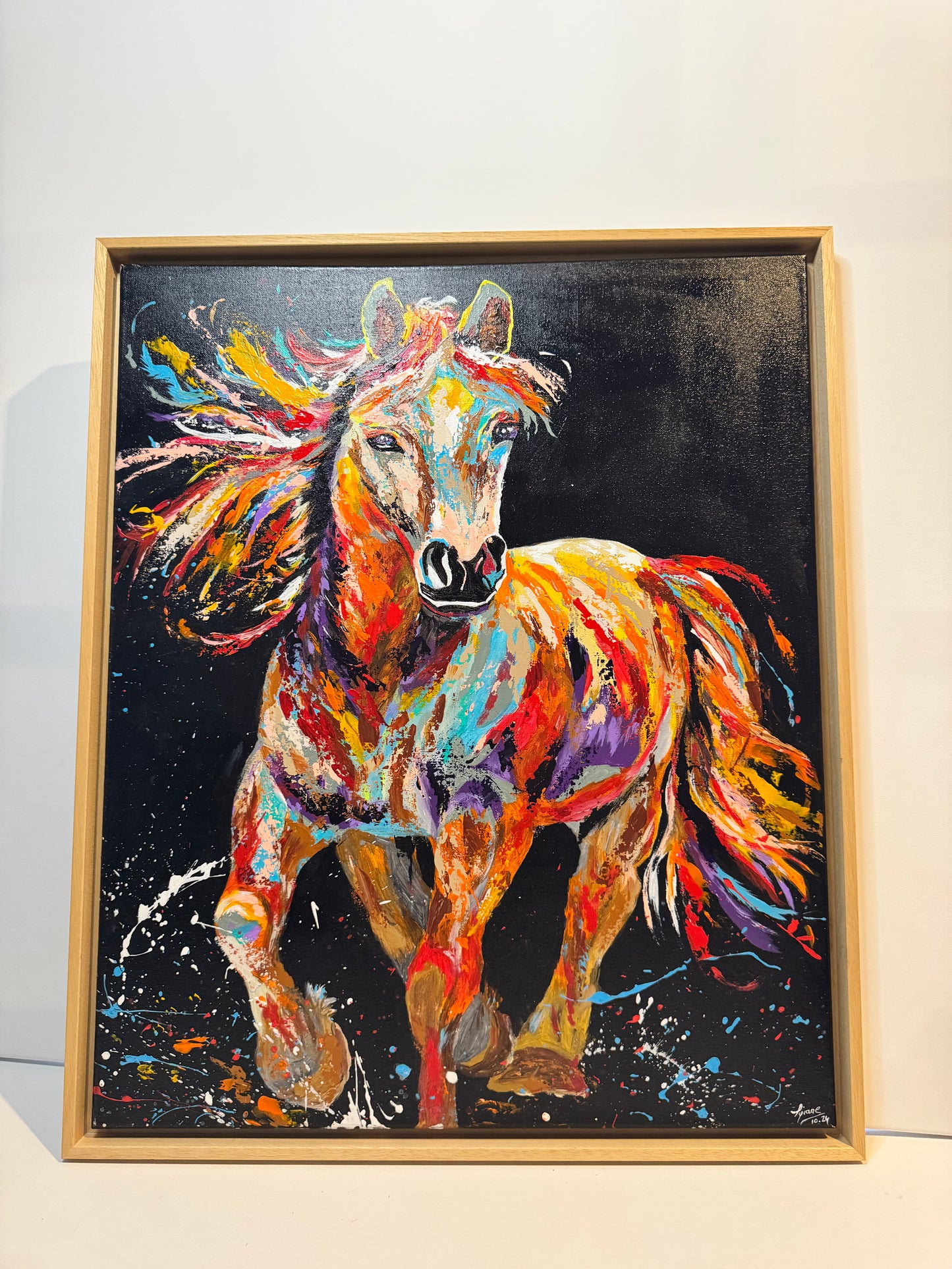 Oeuvre original CHEVAL "Cristal"